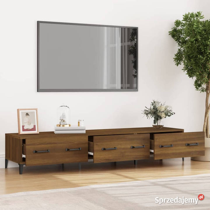Szafka pod telewizor brązowy dąb 150x345x30 mazowieckie