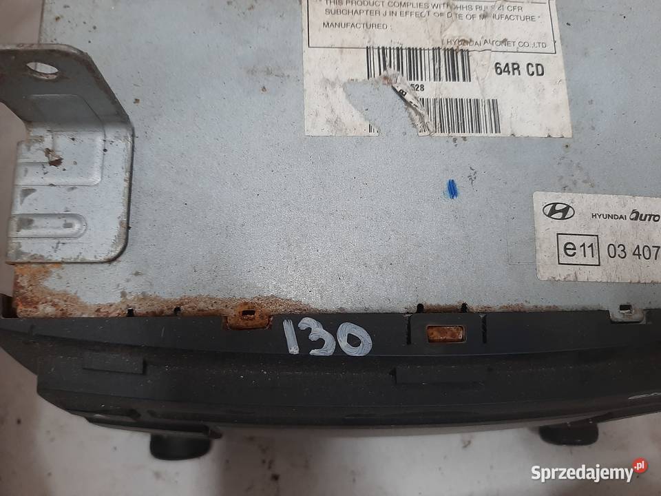 Fabryczne Radio CD MP3 Hyundai I30 Ksawerów