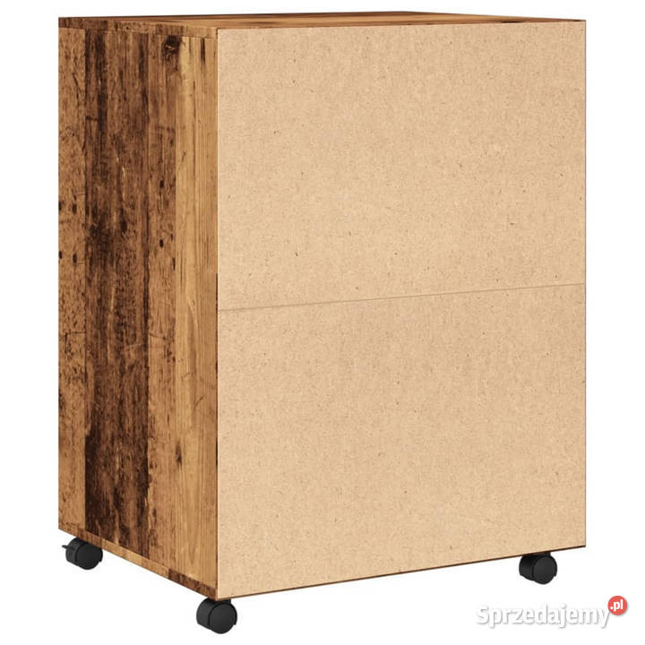 Szafka na kółkach stare drewno 60x48x81 WM853171 Pozostałe Warszawa
