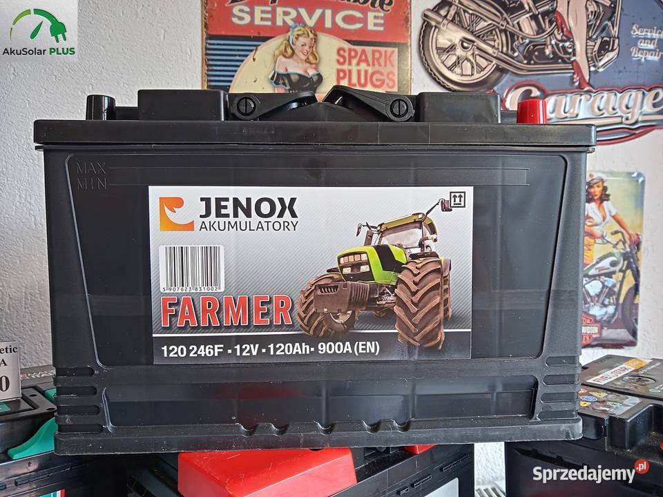 Akumulator AGRO 120Ah 900A P FARMER Układ elektryczny Częstochowa