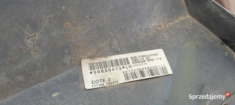 LISTWA PROGOWA LEWA VOLVO S60 II USZCZELKA Ruda Śląska