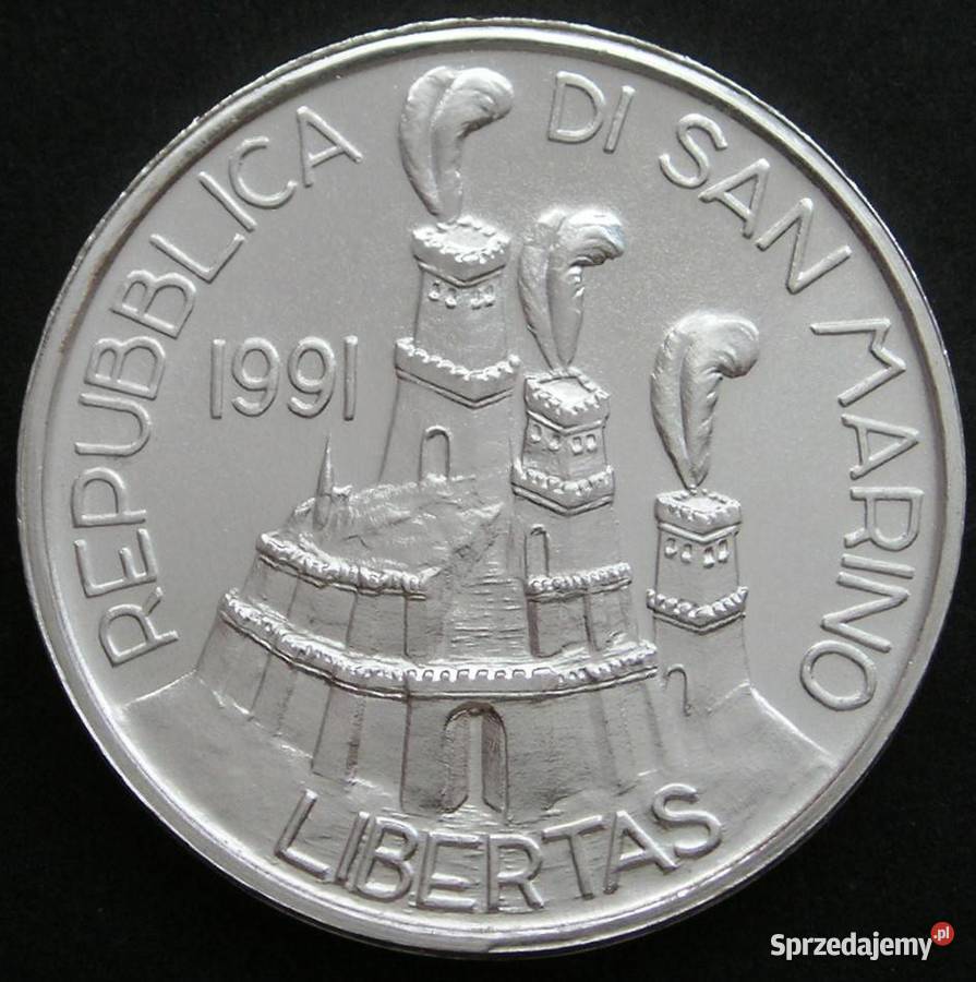 SAN MARINO 1000 lirów 1991 Libertas Perpetua łódzkie Łódź