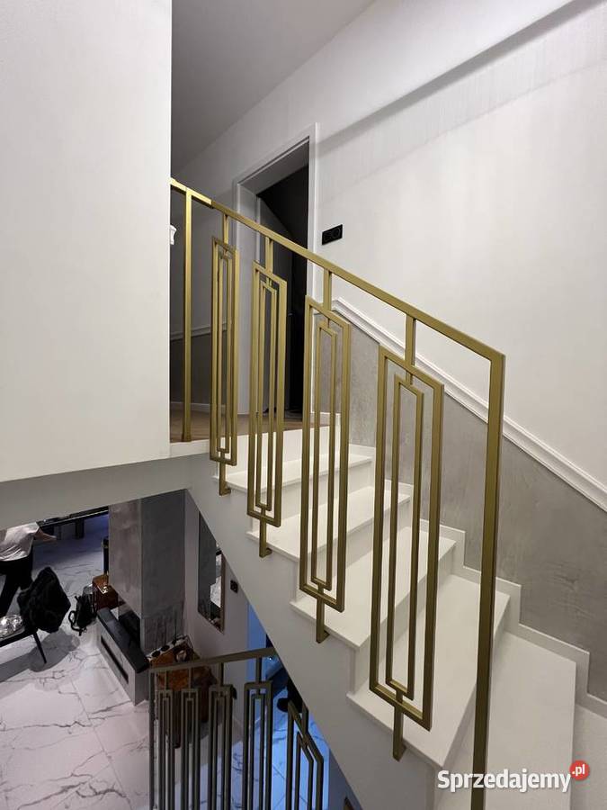 Balustrada wewnętrzna loft industrial nowoczesna Kraków