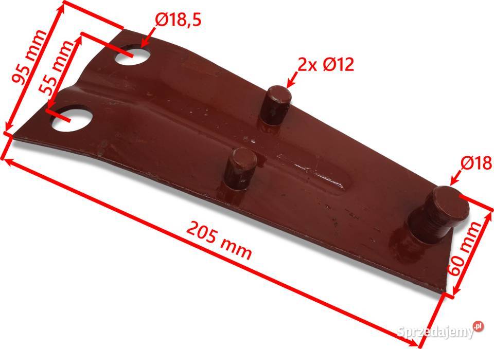 TALERZ Ślizgowy Kosiarka Rotacyjna 165m Z105 Do maszyn uprawowych