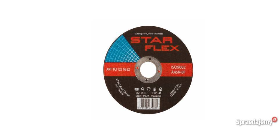 Mocna Tarcza do Cięcia 230x19 INOX Star Flex Produkcja mazowieckie Siedlce