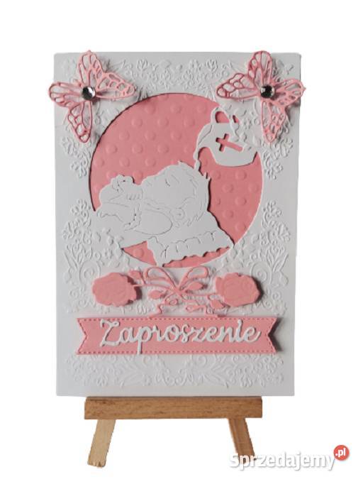 Zaproszenia Chrzest Święty Dziewczynka Dziecko Poznań sprzedam