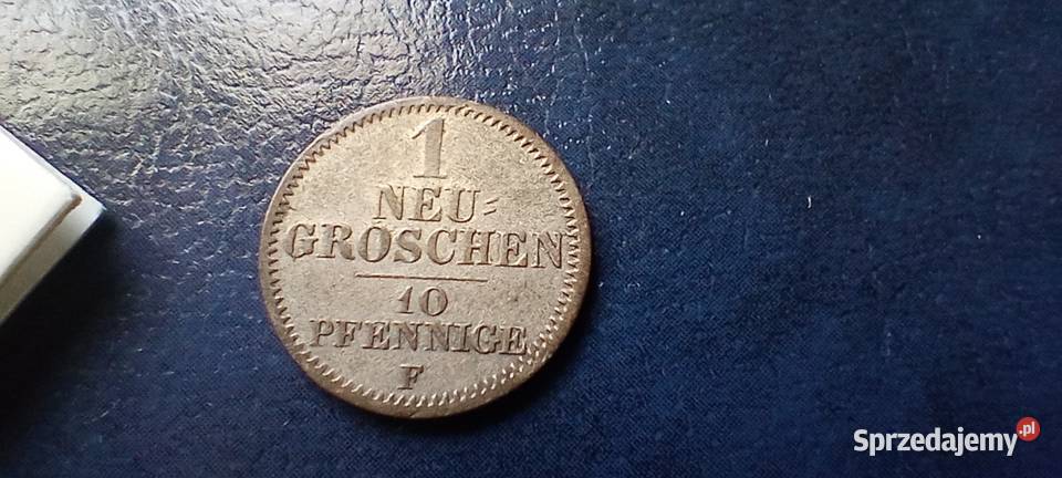 Stare monety 1 nowy grosz 1852 Niemcy srebro Lesko