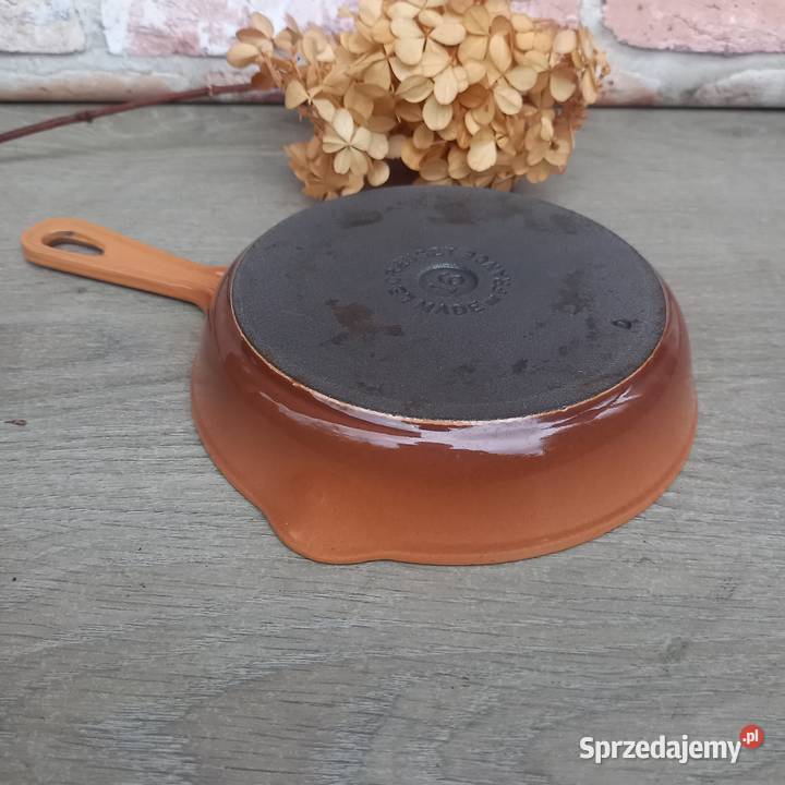 Żeliwna patelnia emaliowana marka Le CREUSET mazowieckie Warszawa