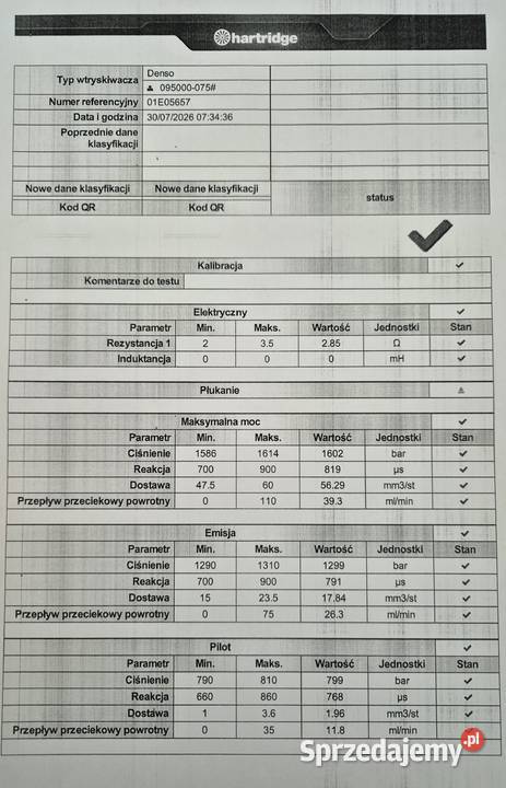 Wtryskiwacze DCRI100750 DENSO Land Cruiser 120 Tarnobrzeg