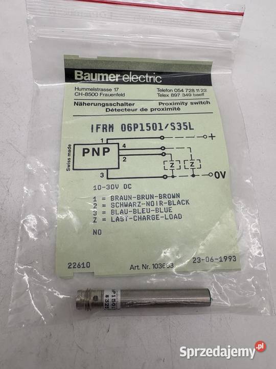 Baumer IFRM 06P1501S35L Czujnik indukcyjny sprzedam