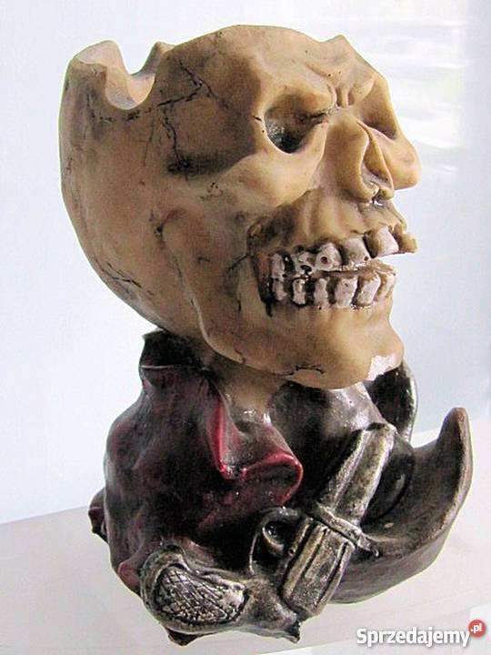 Popielniczka czaszka pirat prezentpamiątka Pozostałe Nysa