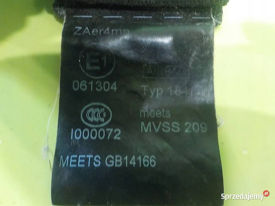 OPEL ZAFIRA C AUT 13r 5D pas bezpieczenstwa lewy Suków