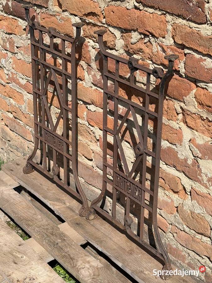 STARE ŻELIWNE NOGI PODSTAWA MASZYNY STARA