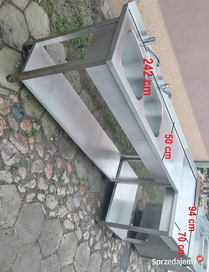 Zestaw zlew i stół gastronomiczny 242x94x85 wielkopolskie Słupia Kapitulna sprzedam