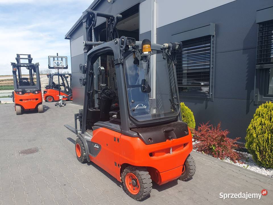 Wózek LINDE E20 4 sekcje Triplex 607m Przesuw