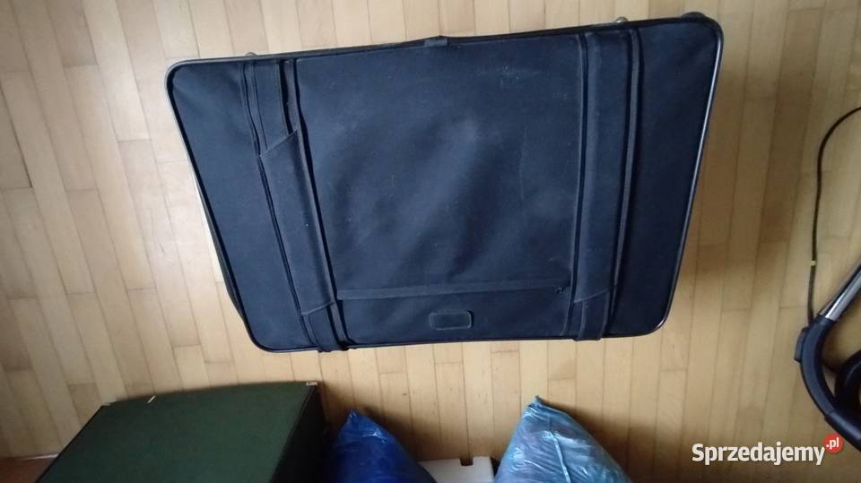 walizka mega duża czarna wojskowa starszego na