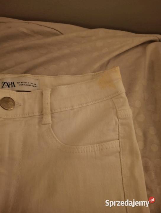 jeansy białe z zary Zara Zabrze sprzedam