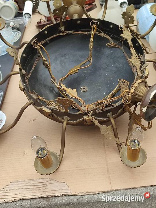 żyrandol EMPIRE PIĘKNY z lat 80tych Pruszków sprzedam