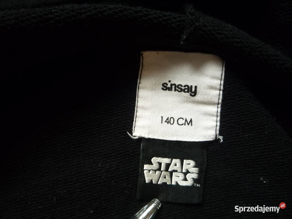 Sinsay 128134 Star Wars Czarna bluza kaptur Szczecin