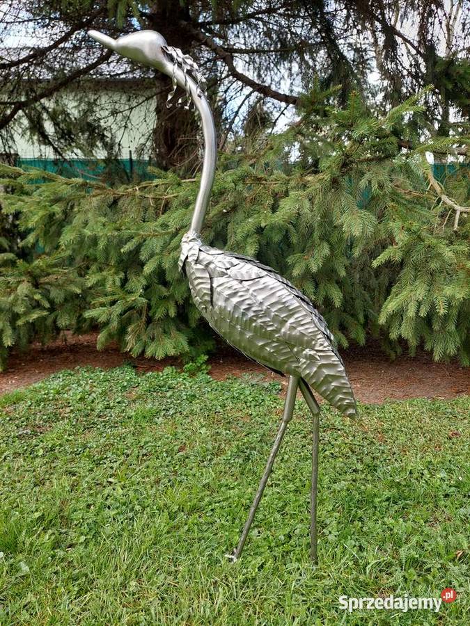 Stalowa figura dekoracyjna stalowy ptak Wrocław