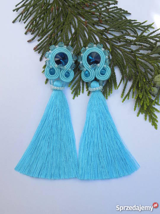 KOLCZYKI NIEBIAŃSKI BŁĘKIT SUTASZ mazowieckie Warszawa sprzedam