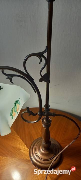 Mosiężna lampa z ruchomym ramieniem dostawa Antyki Skierniewice