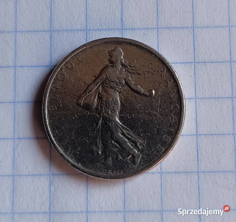 12 FRANKA PÓŁ FRANKA 1965 FRANCJA Numizmatyka