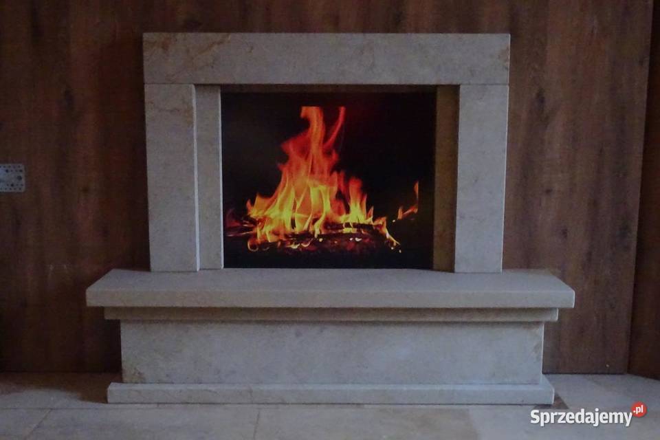 Portale kominkowe kamienne pod wkład elektryczny Wielgomłyny