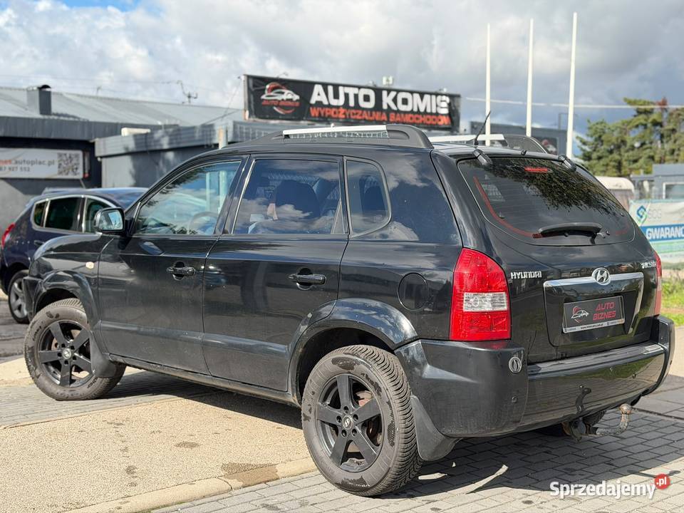 Hyundai Tucson 20 BENZYNGAZ 141 2008 czarny Częstochowa