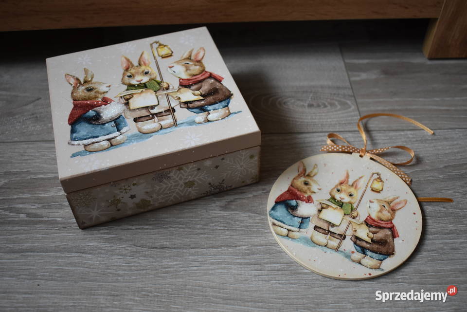 szkatułka rekodzieło decoupage Rękodzieło mazowieckie Warszawa sprzedam