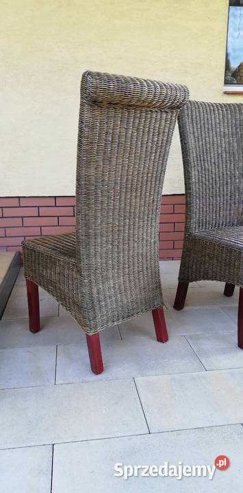 Krzesło rattanowe wiklinowe krzesła do stołu Garwolin