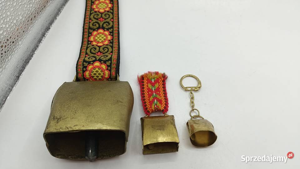 Kolekcja metalowych dzwonków 3 sztuki Antyki, Sztuka, Kolekcje
