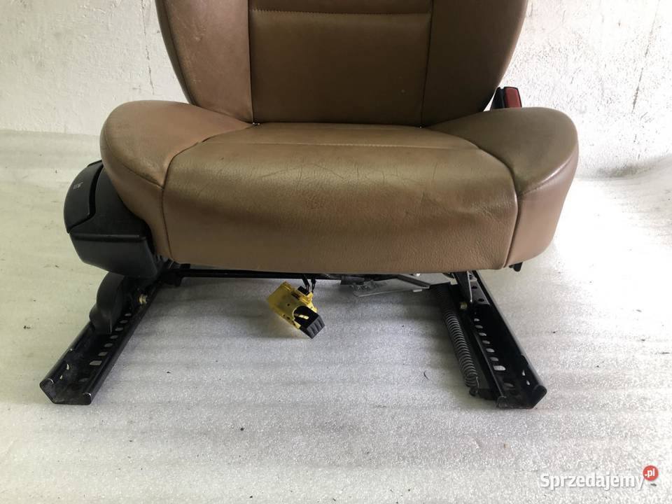 FOTEL PRAWY PRZÓD SKÓRA BEŻ BMW E46 EU sprzedam