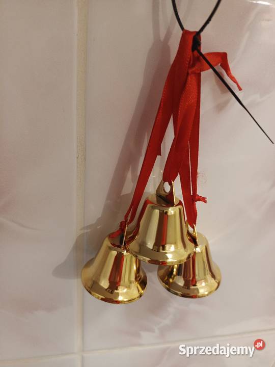 Ozdoba choinkowa złote dzwoneczki Łódź