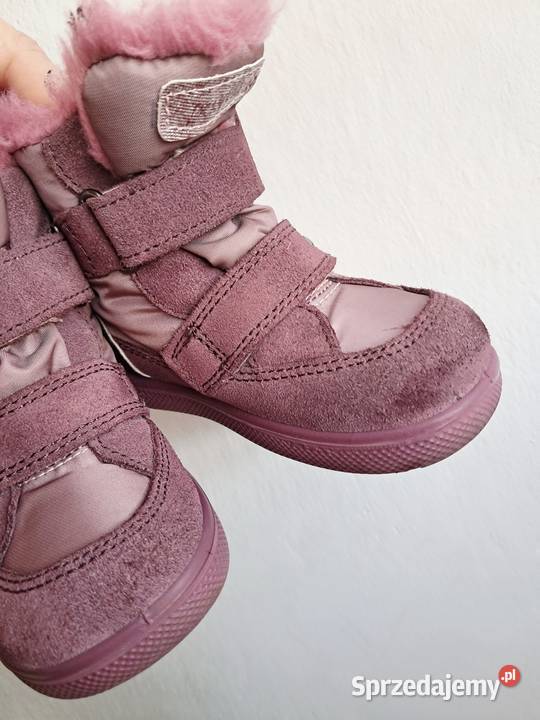 Buty zimowe na rzepy