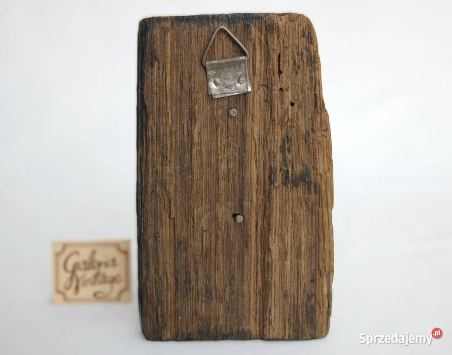 Jezus Chrystus w koronie cierniowej płaskorzeźba wielokolorowy Lublin sprzedam