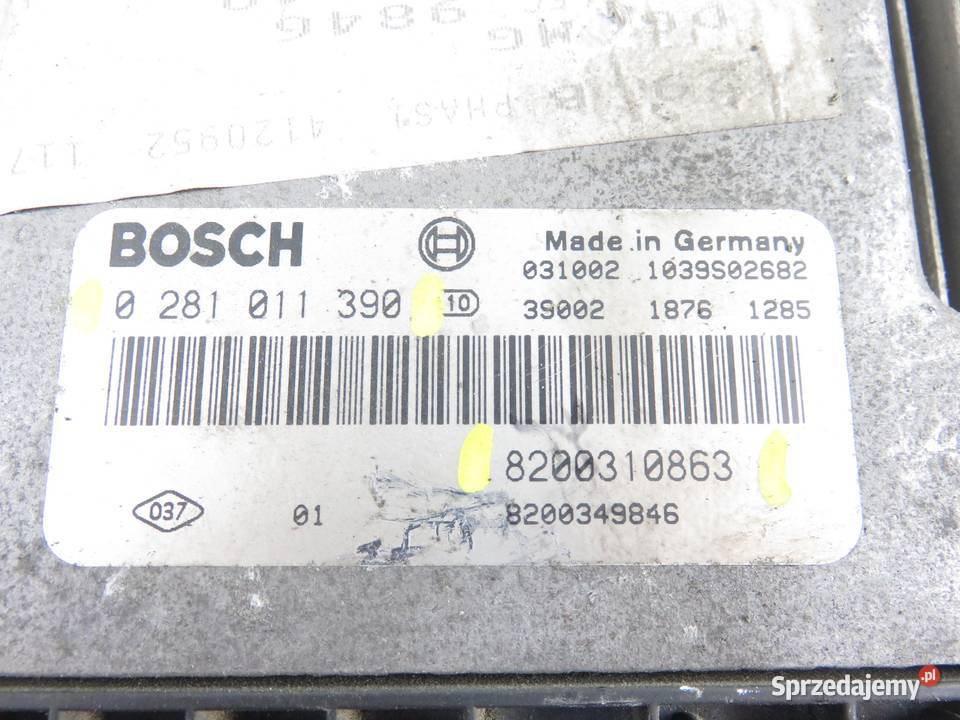 STEROWNIK RENAULT SCENIC II 19 dCi 0281011390