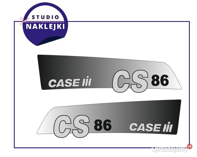 Naklejki traktor ciągnik logo na maskę CASE CS86 Łagów