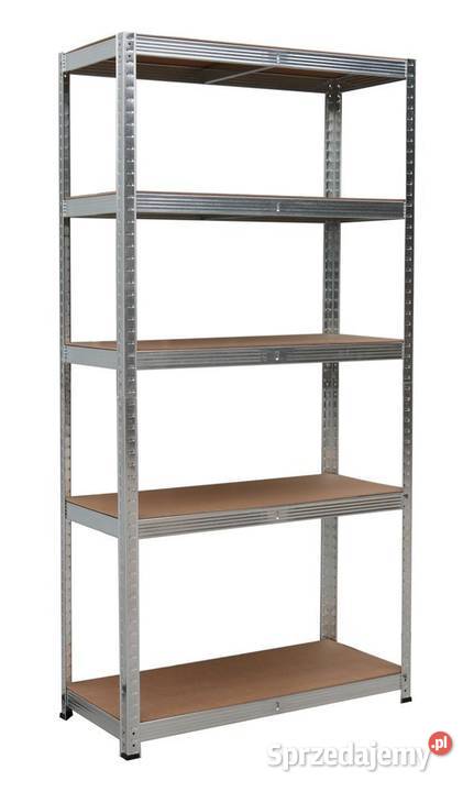 Regał magazynowy metalowy 2w1 5 półek 180x90x40 Poznań
