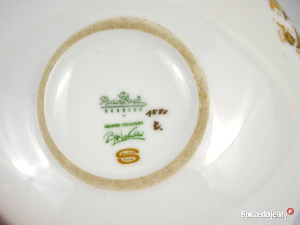 WYPRZEDAŻ Bomboniera Rosenthal Studio Line Bjorn Porcelana i szkło Bronisze