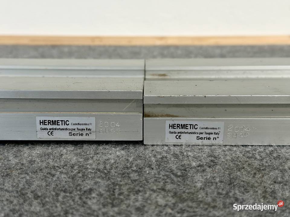 A357 Prowadnice do przykładnic aluminiowe