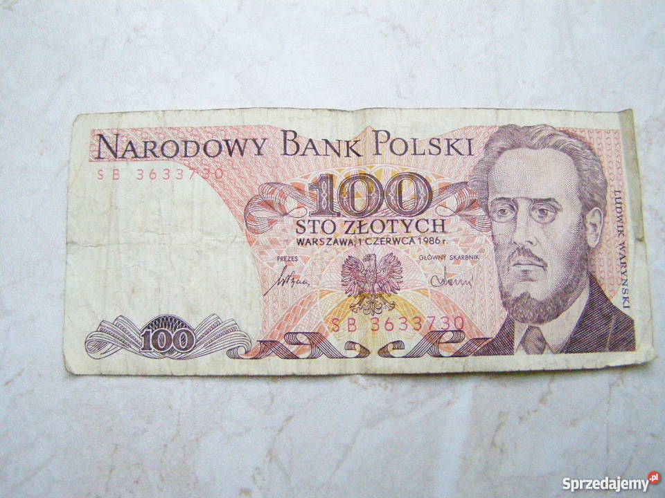 banknot 100 zł inne monety