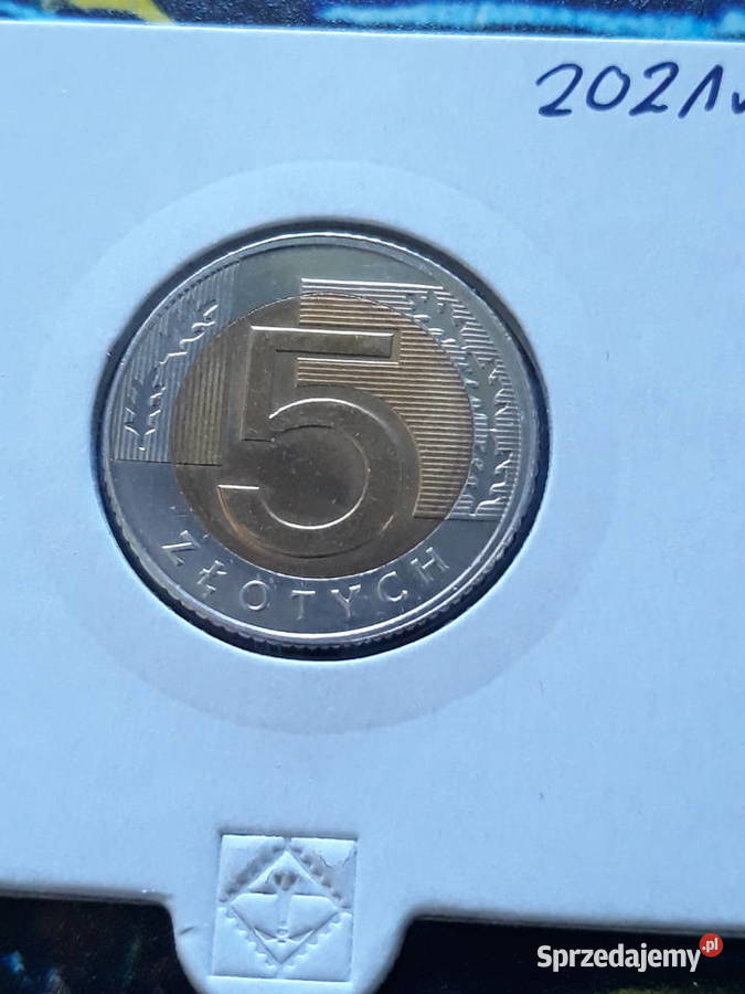 5 złotych 2021 r mennicze Numizmatyka Konin