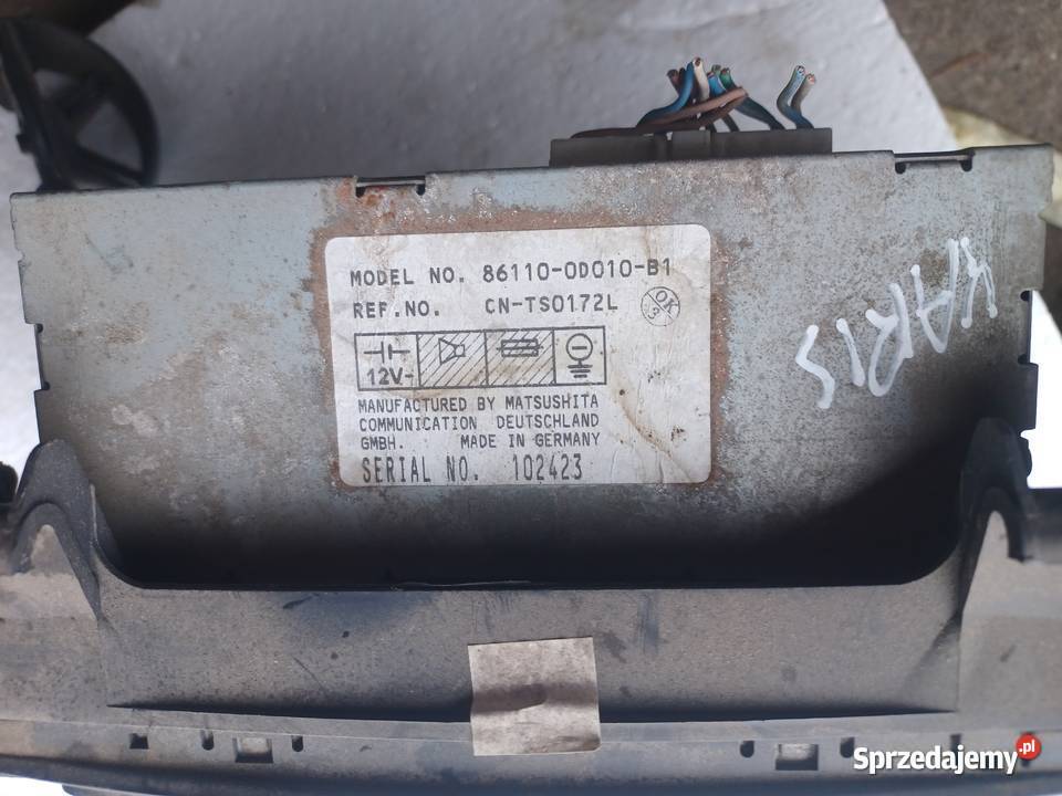 Panel Sterowania Klimatyzacji Toyota Yaris I osobowe Pozostałe