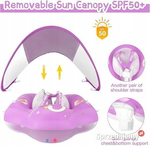 WYRIAZA Koło do Pływania Niemowląt z Daszkiem Pozostałe Myszyniec