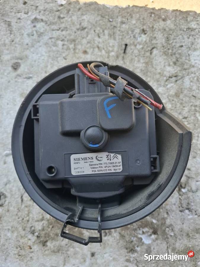 Dmuchawa Nawiewu Peugeot 407 lubelskie Wisznice