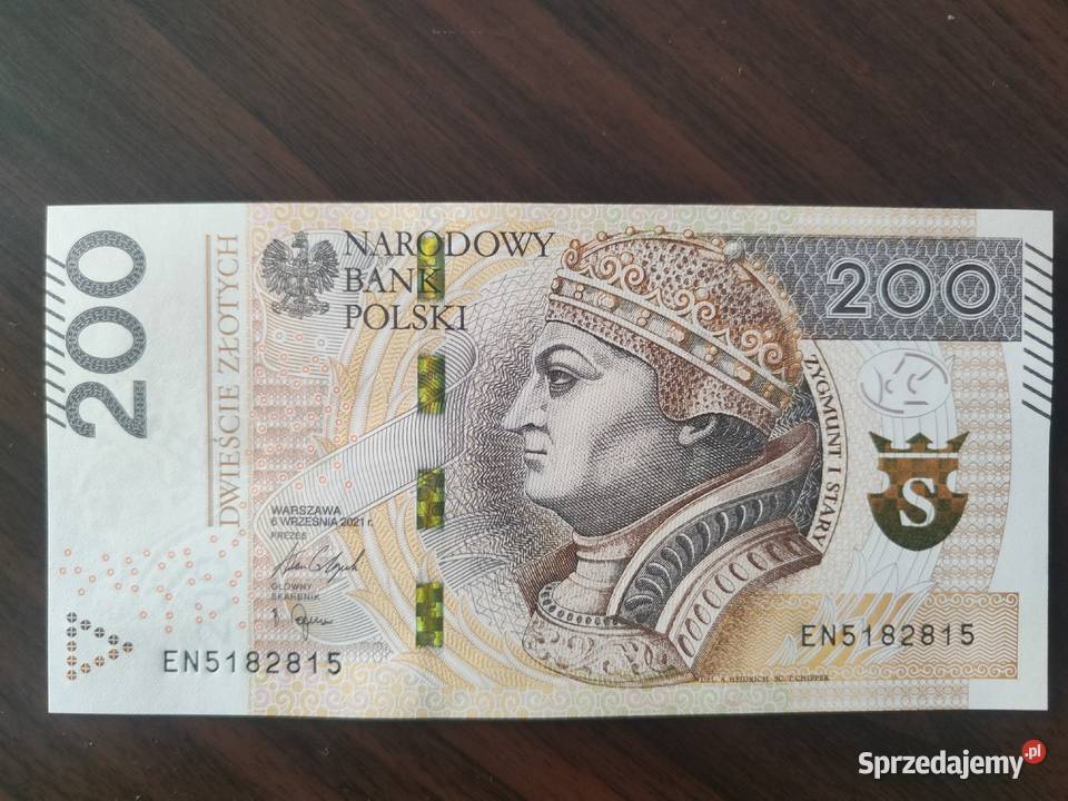 Banknot kolekcjonerski z radar z 2 jednakowymi Kraków