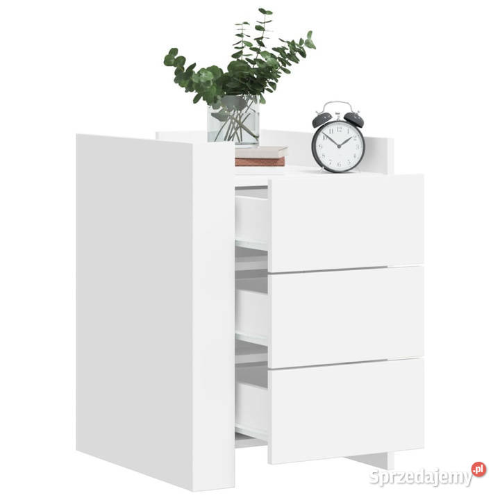 Szafka nocna biała 45x50x65 materiał Nocne Warszawa