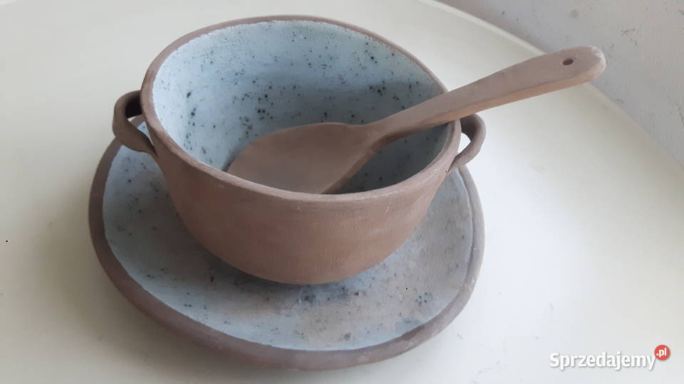 Zestaw ceramiczny ręcznie wykonany Rękodzieło Otwock sprzedam