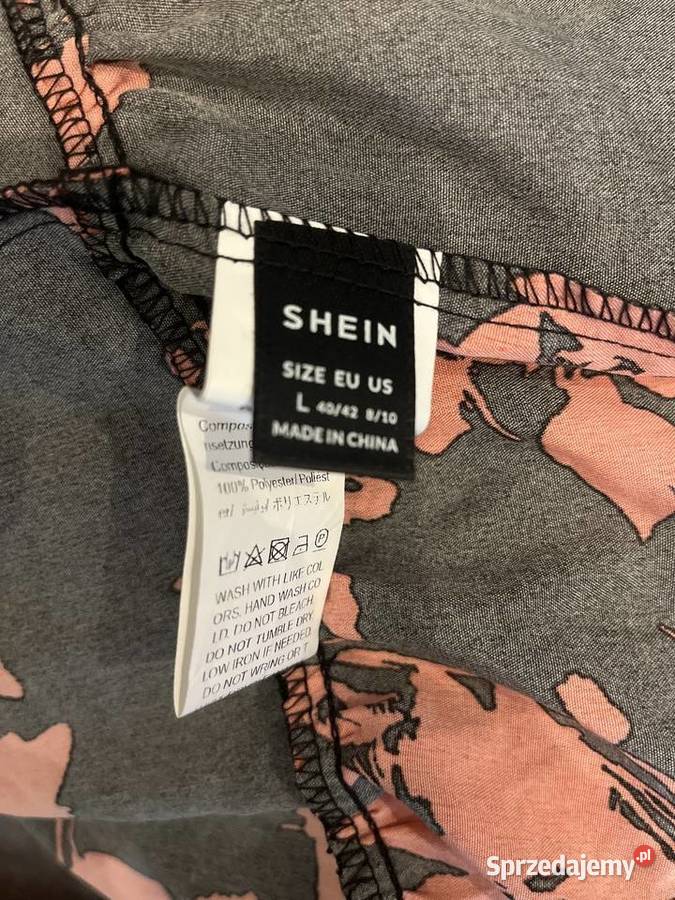 Shein sukienka modny wzór kwiaty floral sprzedam
